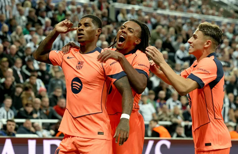 Rashford brilla con doblete en victoria del Barcelona ante Newcastle