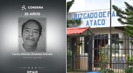 Catorce días después de su captura, es condenado a 25 años de prisión por matar a su hijo en Ataco