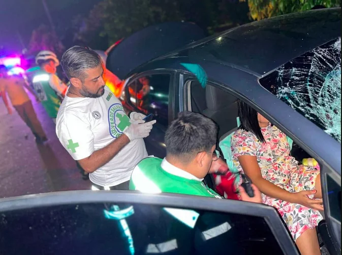Dos lesionados graves en triple choque en Merliot y cinco heridos en accidente de Altavista
