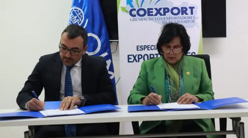 OIM firma convenio con Coexport para capacitaciones y empleabilidad  para migrantes