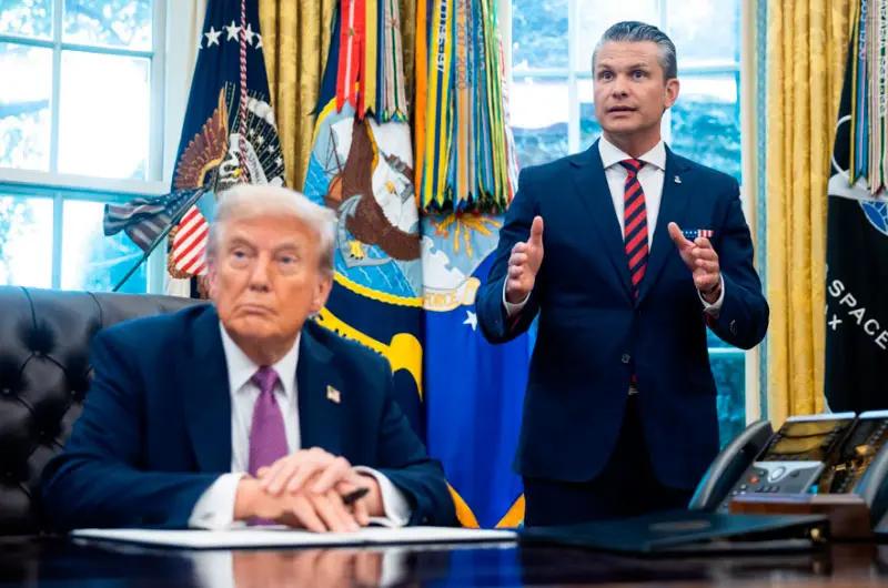 Trump insta a convertir "ciudades peligrosas" de EEUU en campos de entrenamiento militar