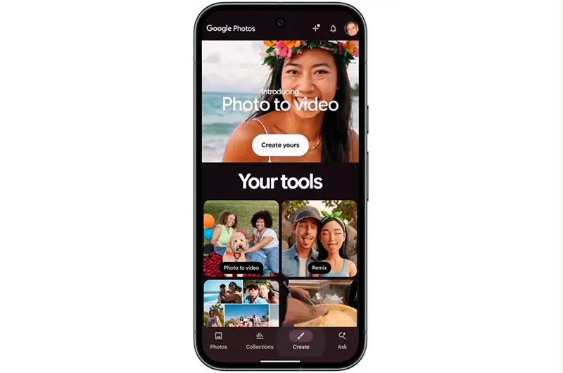 Google Fotos integra el generador de vídeos Veo 3
