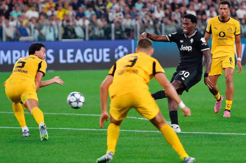 La Juve y el Dortmund se dan un festín de goles en Turín