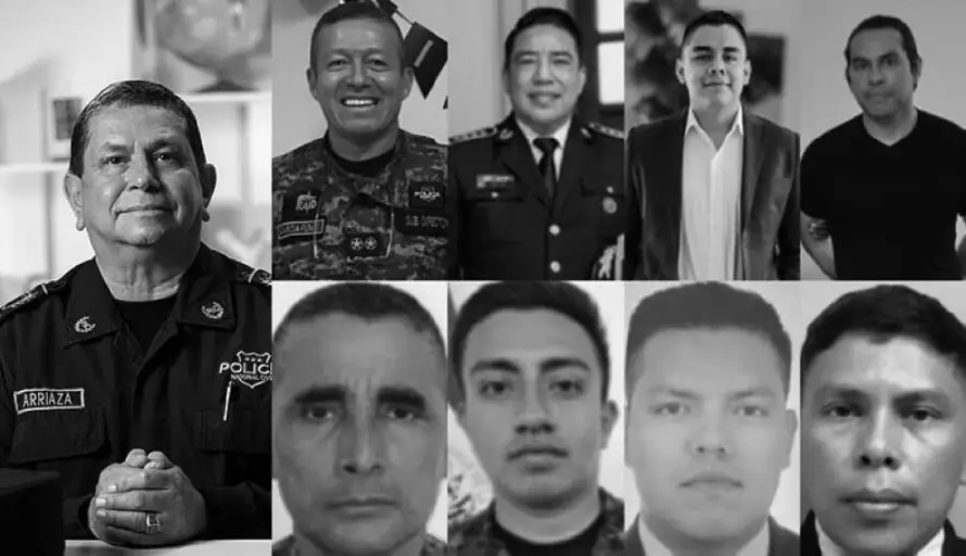 Se cumple un año de la muerte del director policial Arriaza Chicas y ocho más en tragedia de helicóptero