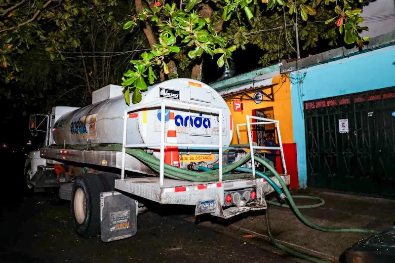 ANDA reitera que servicio de pipas llegará hasta el 30 de septiembre