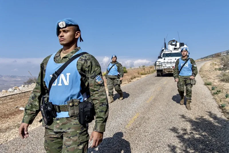 Soldados salvadoreños vigilan peligrosa frontera entre Líbano e Israel en una misión de paz de la ONU