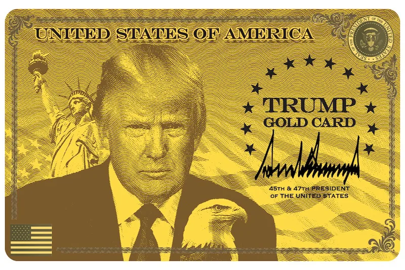 Trump lanza la 'tarjeta dorada', que facilita visados por "pago voluntario" de $1 millón