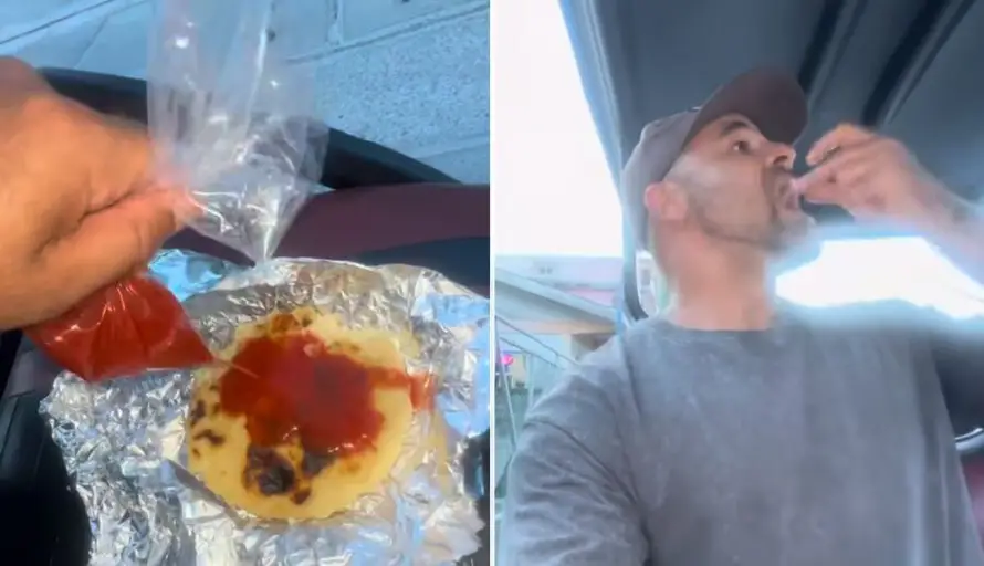 Tiktoker descubre la pupusa más exótica y costosa del mundo... ¡en San Pedro, Belice!