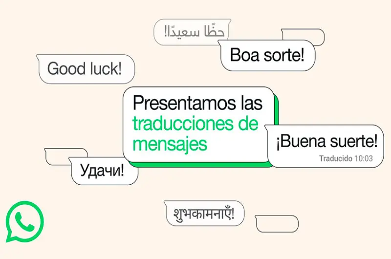 WhatsApp agrega la traducción de mensajes automática