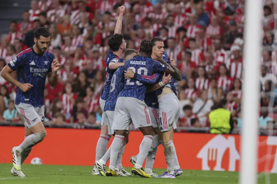 Martinelli y Trossard silencian San Mamés y hunden al Athletic en su regreso a Champions