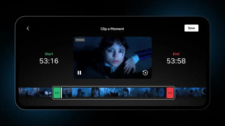 Los “Momentos” de Netflix ahora permiten crear clips completos de escenas de series y películas