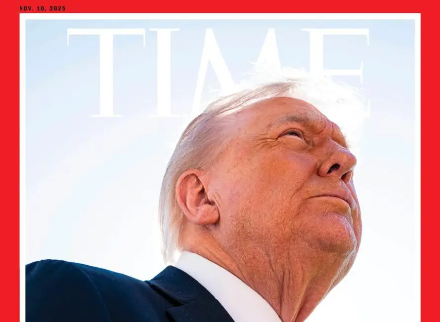 Trump se queja de su foto en la portada de la revista Time: "Me han 'borrado' el pelo'"