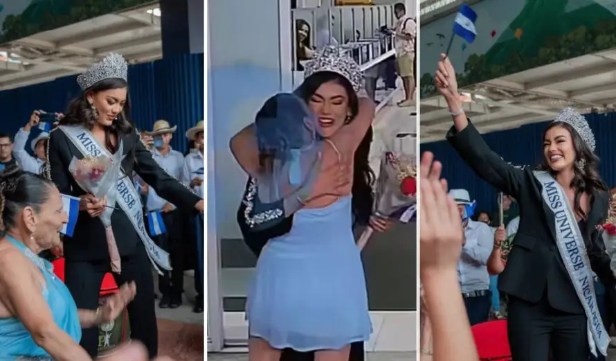 Así recibieron Yajaira y los salvadoreños a Miss Universo Nicaragua, Itza Castillo