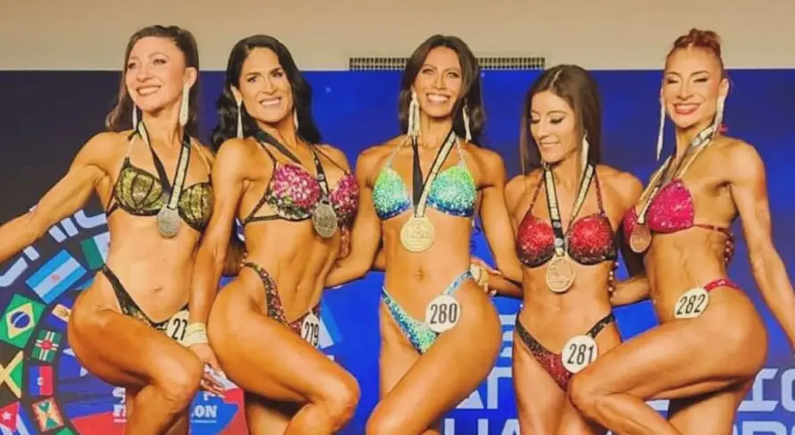 Iris Guerra, la reina salvadoreña que ganó oro en Chile como fisicoculturista