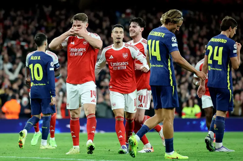 Arsenal humilla 4-0 al Atlético y mantiene el invicto europeo