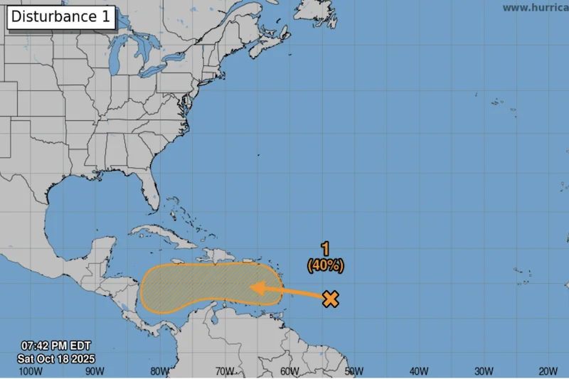 Onda tropical que se dirige al caribe centroamericano tiene 40% de posibilidad de desarrollo ciclónico
