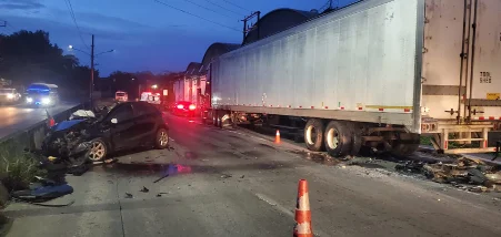 Conductor con 85° de alcohol choca y lesiona a motociclista en la Troncal del Norte según PNC