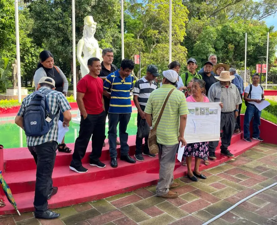 Comunidades alertan que DOT hizo inspección en el río Sensunapán y temen una octava represa
