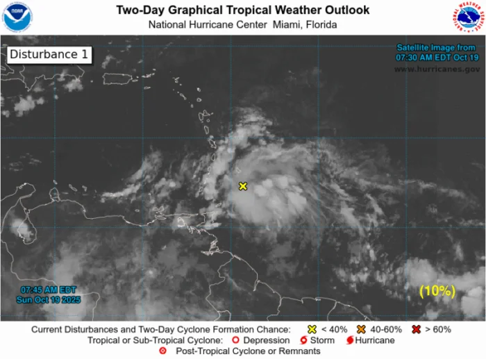 Onda tropical podría formar baja presión con "potencial desarrollo" en los próximos días según el Observatorio de Amenazas