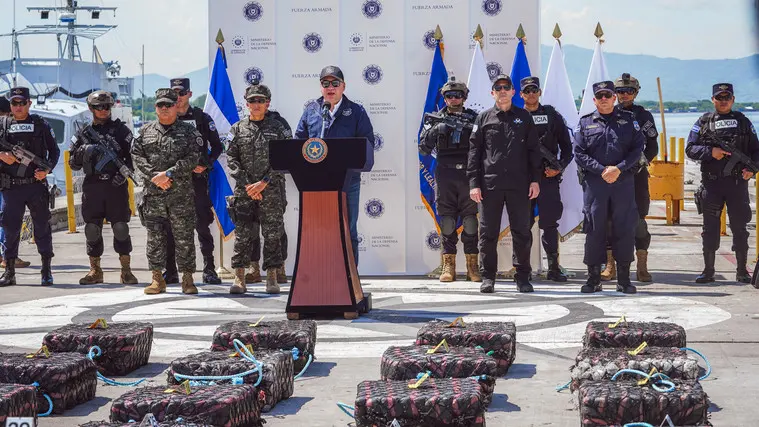 Seguridad presenta droga incautada y valorada en $44.8 millones