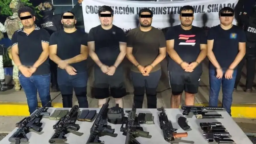 Detienen a seis personas vinculadas con facción de "Los Chapitos" en noroeste de México