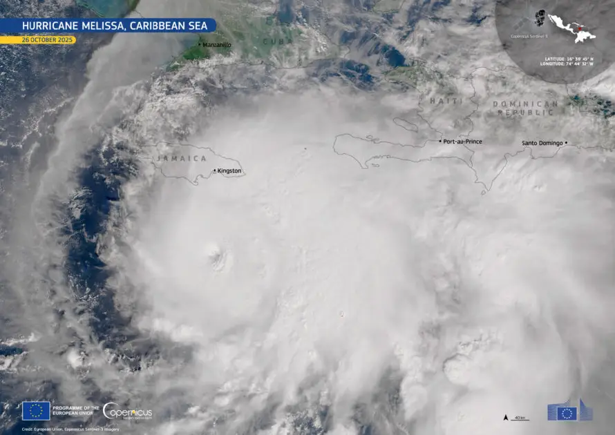 Melissa se transforma en huracán de categoría 5 y pone en alerta a Jamaica