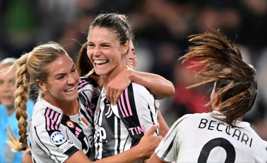 Juventus vence al Benfica en el debut de la nueva Liga de Campeones femenina