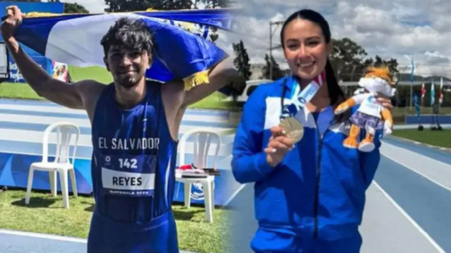 Salvadoreños Fernando Reyes y Andrea Velasco ganan oro en atletismo de los Juegos Centroamericanos 2025