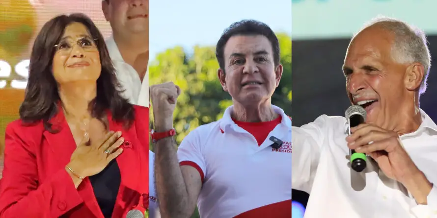 Rixi Moncada, Salvador Nasralla y Nasry Asfura, a la cabeza para suceder a Xiomara Castro en Honduras