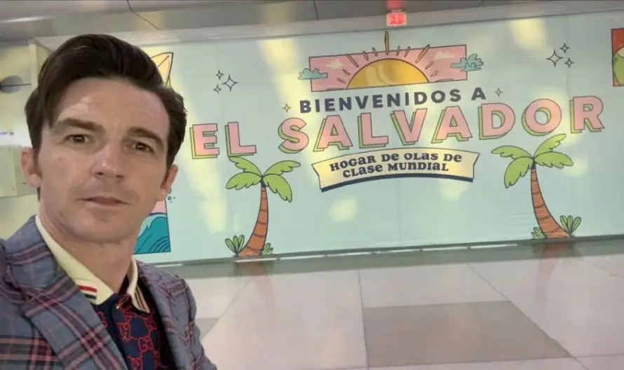 El actor estadounidense Drake Bell confirma que está de visita en El Salvador