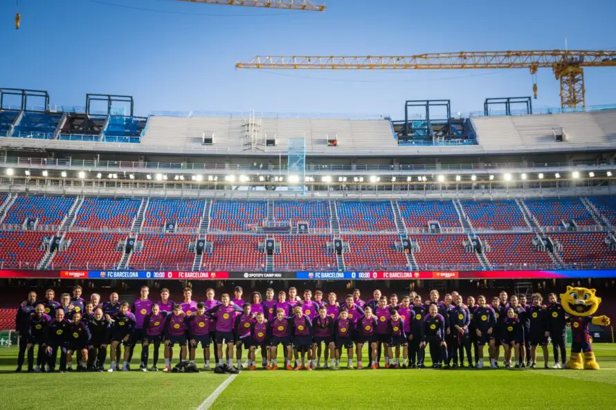 Barcelona alista estreno del Spotify Camp Nou con espíritu fundacional
