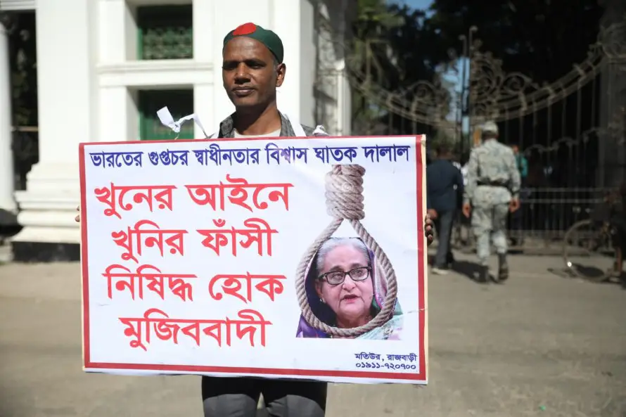 Tribunal de Bangladés condena a pena de muerte a la ex primera ministra Sheikh Hasina