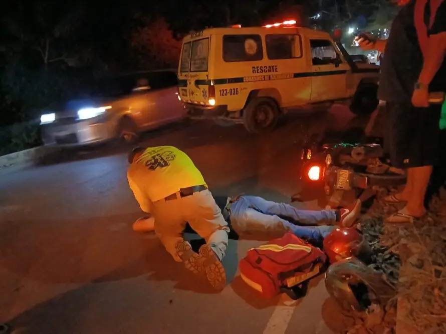 Nueve lesionados dejan los accidentes de tránsito solo en la noche del sábado