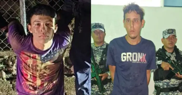 Capturan a dos sujetos acusados por el homicidio de un hombre en Tamanique