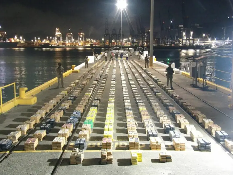 Panamá incauta 13.5 toneladas de cocaína que tenían como destino Norteamérica