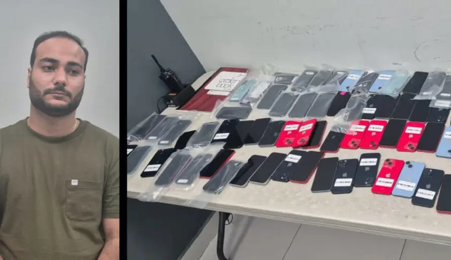 PNC captura a hondureño que venía de Panamá con 187 celulares de alta gama sin declarar