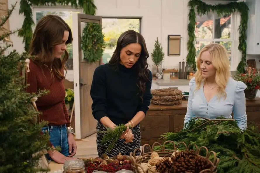 Meghan Markle se llena de espíritu navideño en un especial de "With Love, Meghan"