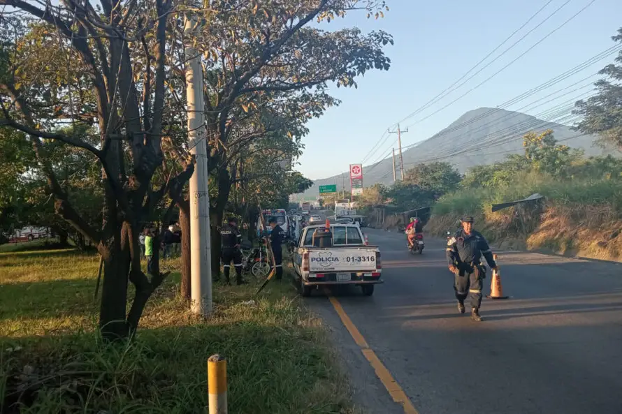 Un motociclista falleció en accidente de tránsito luego de chocar contra un árbol