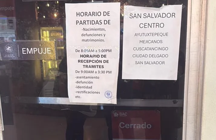 Trámites de registro familiar en San Salvador Centro tendrán cierres y horarios especiales en temporada navideña