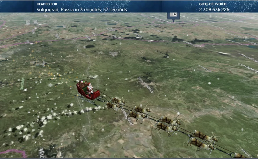 Santa Claus en la mira del Pentágono: 70 años rastreando su trineo por un error