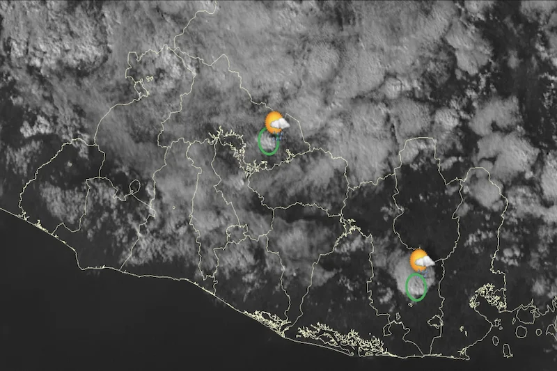 Se prevén lluvias con tormentas eléctricas este domingo en varias zonas del país