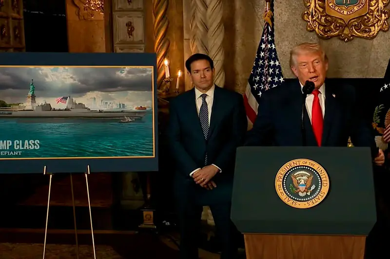 Trump ordena la construcción de dos nuevos buques de guerra con su nombre