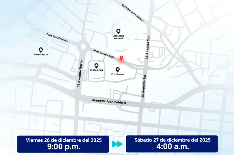 Anda anuncia restricción vehicular en bulevar Tutunichapa por reparación de fuga