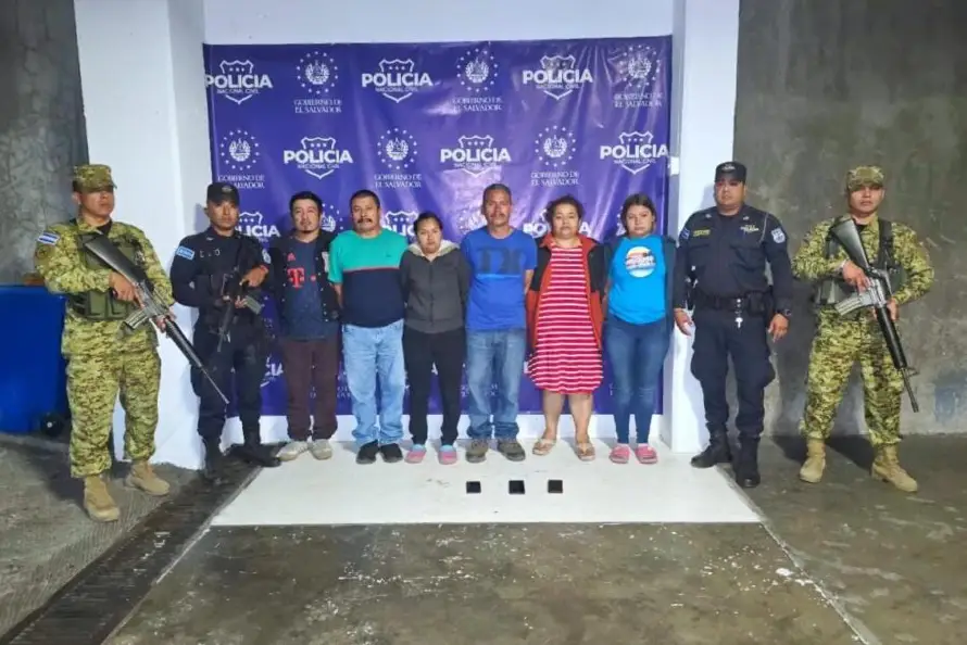 PNC arresta a seis presuntos pandilleros de la MS-13 en La Libertad