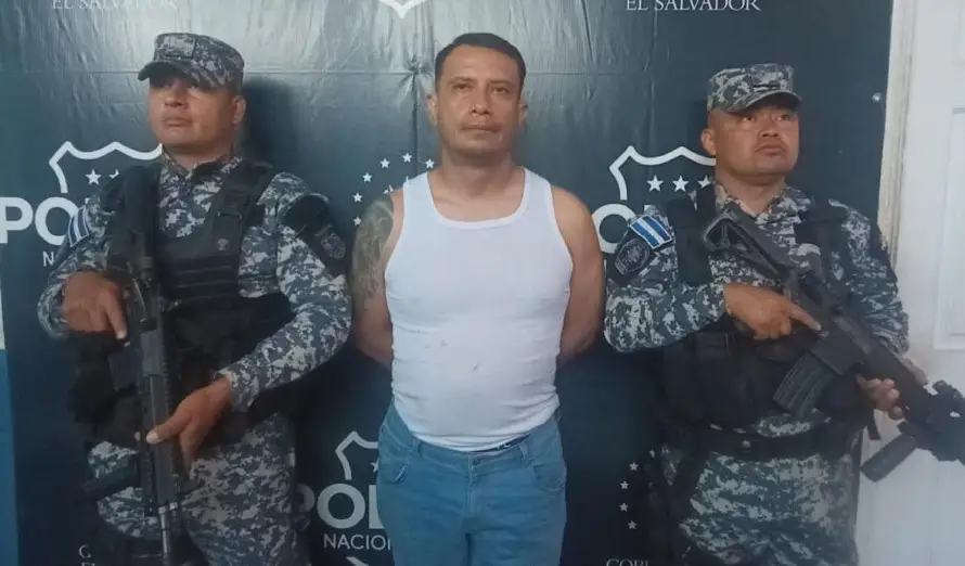 PNC detiene a pandillero de la MS-13 en Ilopango durante recorrido policial