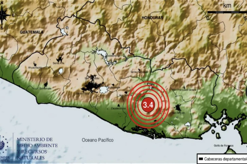 Medio Ambiente registra 36 temblores en Berlín, Usulután desde la noche del martes