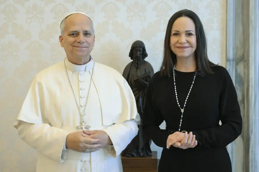 El papa recibe a María Corina Machado