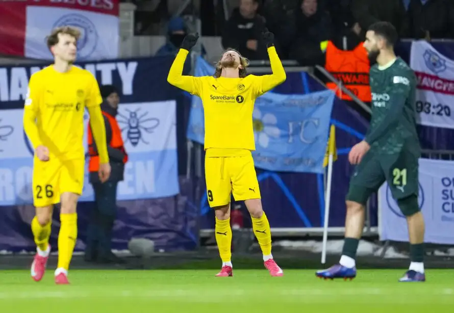 El Bodo de Noruega sorprende al Manchester City con un 3-1 que complica su paso al top 8