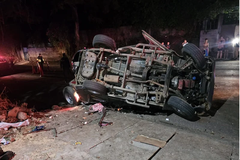 Dos personas fallecidas y otras diez lesionadas en accidentes viales en distintas zonas del país