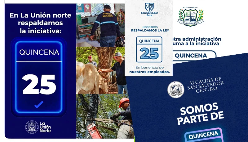 Estas alcaldías y entidades públicas informan que ya pagaron la Quincena 25